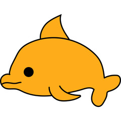 Cute Sea Animal Element