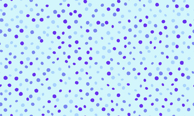 Delightful pastel blue background adorned with scattered dots in varying shades of blue and purple.