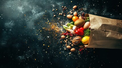Grocery Bag of Fresh Produce