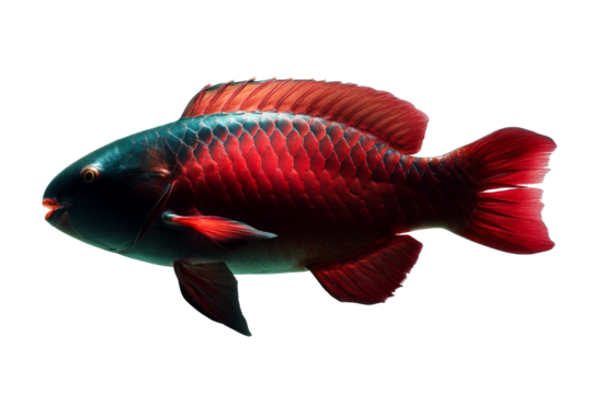 Vibrant tropical fish swimming with detailed colors and patterns