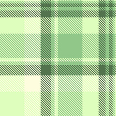 Page check vector texture, india plaid tartan pattern. Art textile background seamless fabric in green and light colors.