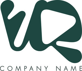 Creative Abstract Initial Letter VQ Logo Design