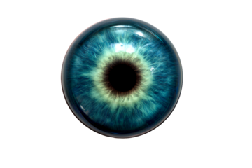 Vivid blue eye with detailed iris and dark pupil