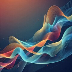 Futuristic Dynamic Flow with Gradient Mesh and Particles with Generative AI.
