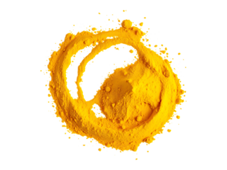 Vibrant Yellow Powder Pigment A Close-Up Macro Shot