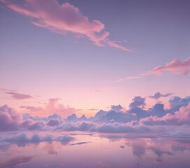 Dreamy pastel sky, cotton candy hues, soft gradient , happy, cotton candy