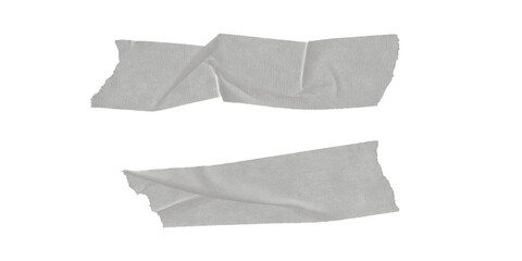 Gray Tape Cross Mark on Transparent Background for Design