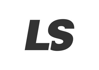 LS Techno Editable Font Logo For Corporate Branding. Bold, Futuristic Design With Unique Typographic Ideas. Minimal Custom Type And Dynamic Letter