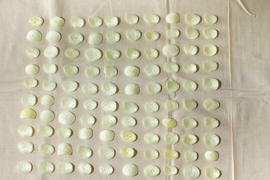 One hundred flake foams looking like chips
