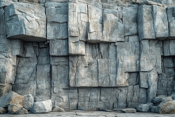 Fototapeta premium breathtaking natural landscape showcasing stunning rock formations with diverse textures.
