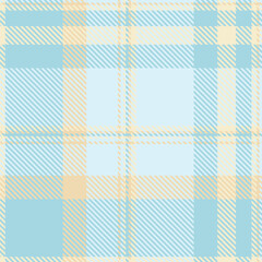 Repetition vector fabric texture, genuine plaid tartan seamless. Twill background pattern textile check in light and wheat colors.
