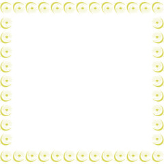 Eye with moon frame. Ramadan template. Vector celestial witchcraft eye on white background