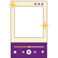 Retro Music Player UI