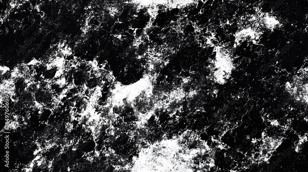 Poster abstract monochrome texture with mottled patterns and varying shades.