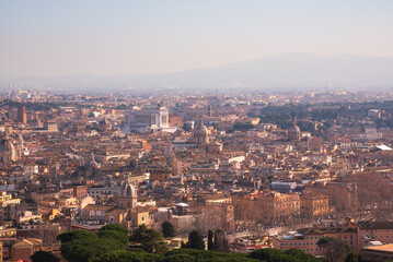 Rome city, Italy seen from above