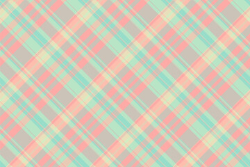 Infinity check pattern background, fall plaid seamless fabric. Cut out textile vector texture tartan in light and pastel colors.