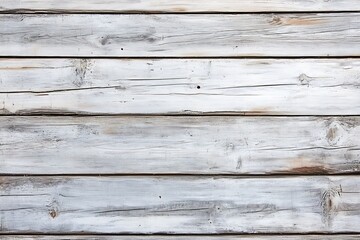 Obraz premium Weathered white wood planks background texture showing rustic charm and aged beauty with subtle gray tones and natural