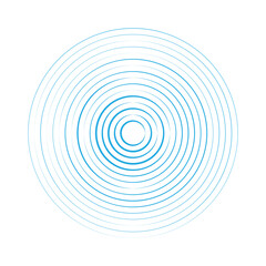 Blue Water Rings Ripple Effect