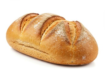 Golden Crusty Loaf of Artisan Bread Bakery Fresh Food Oven Meal Wheat Carbs Grain Brown White Snack