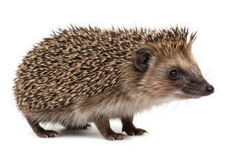 Obraz premium Adorable European Hedgehog Wildlife Animal Nature Closeup Photography Cute Tiny Brown Fauna Night