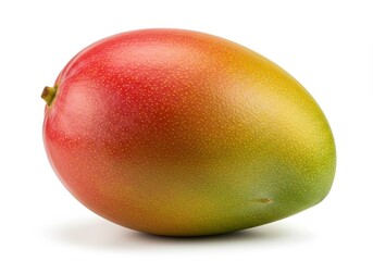 Ripe Red Mango Fruit Isolated White Background Sweet Tropical Delicious Healthy Food Photography