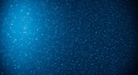 Fototapeta premium Abstract Blue Bokeh Background Shimmering Lights and Sparkling Dust Particles