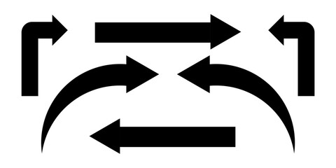 arrow icon isolated on transparent background