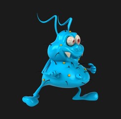 Fun 3D cartoon karateka bug