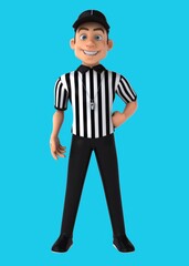 Fun 3D cartoon referee