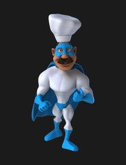 Fun 3D cartoon superhero fighting