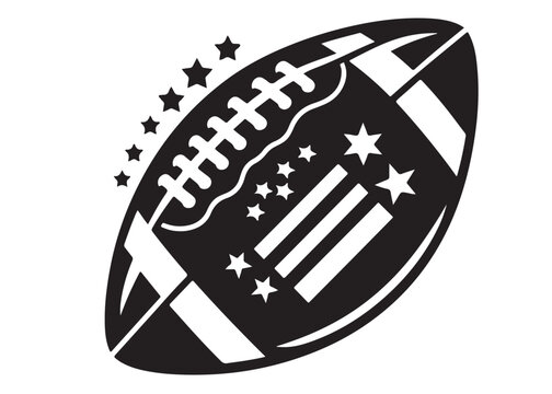 recommend clip art: American football logo silhouette vector, American football logo icon silhouette, american football player silhouette, black silhouette of a american football silhouette vector on white background 