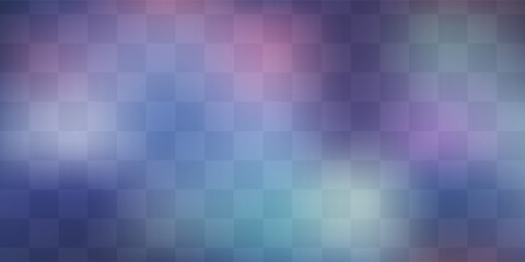 Bright bokeh lights. Abstract blur light effect. Blurred overlay template. Transparent background