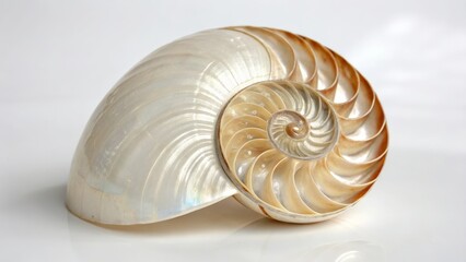 Obraz premium Nautilus Shell, Spiral, Golden Ratio