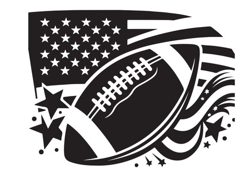 recommend clip art: American football logo silhouette vector, American football logo icon silhouette, american football player silhouette, black silhouette of a american football silhouette vector on white background 