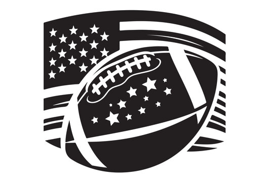 recommend clip art: American football logo silhouette vector, American football logo icon silhouette, american football player silhouette, black silhouette of a american football silhouette vector on white background 