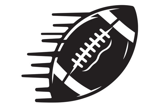 recommend clip art: American football logo silhouette vector, American football logo icon silhouette, american football player silhouette, black silhouette of a american football silhouette vector on white background 