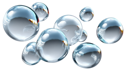 water drops on blue background