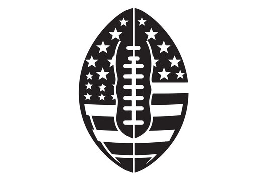 recommend clip art: American football logo silhouette vector, American football logo icon silhouette, american football player silhouette, black silhouette of a american football silhouette vector on white background 