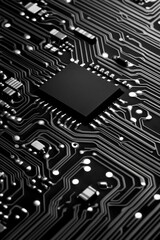 Microprocessor Chip on Circuit Board