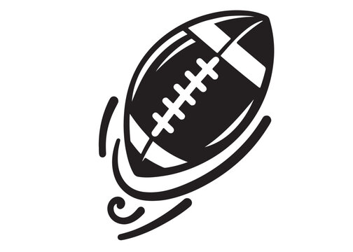 recommend clip art: American football logo silhouette vector, American football logo icon silhouette, american football player silhouette, black silhouette of a american football silhouette vector on white background 