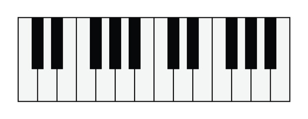 Simple Piano Key Vector Design © Nurkhayati