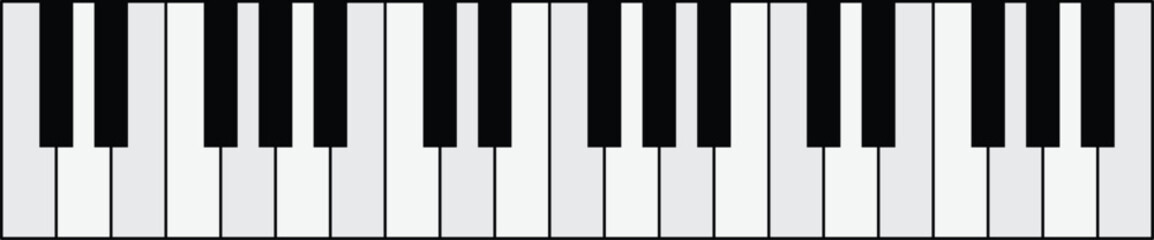Piano Key Vector in Simple Style