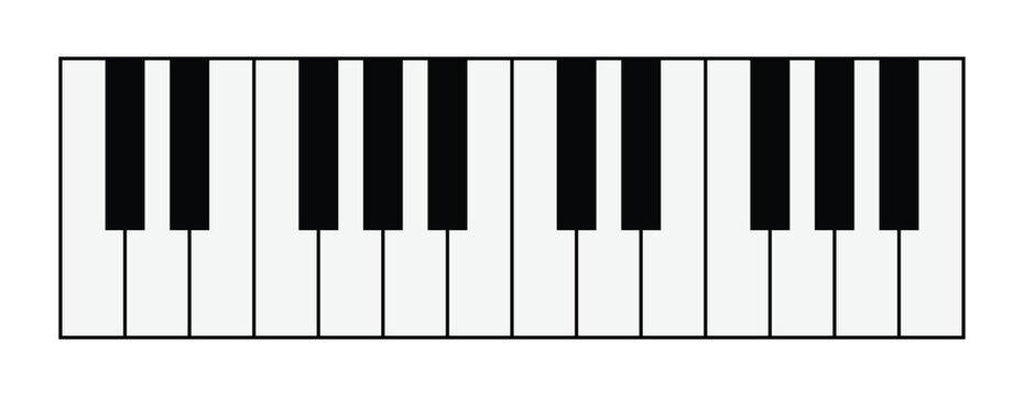 Simple Piano Key Vector Design