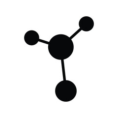 Protein Atom Icon in Simple Design