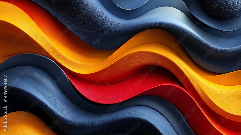 Poster abstract colorful waves design texture background