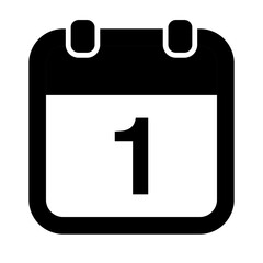 calendar icon isolated on transparent background