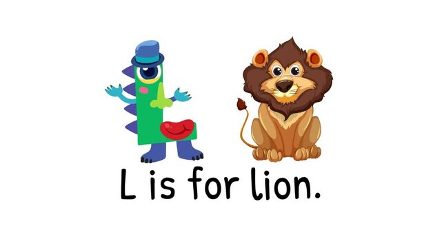 Alphabet Animation: L is for Lion