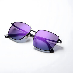 Trendy Eyewear with Vivid Purple Tint
