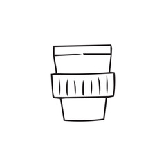 hand drawing coffee doodles element stock. Coffee stickers and barista characters.Coffee makers, kettles, brewing, arabica coffee, glass,espresso,cappuccino, beans.Graphic doodle minimalist retro icon