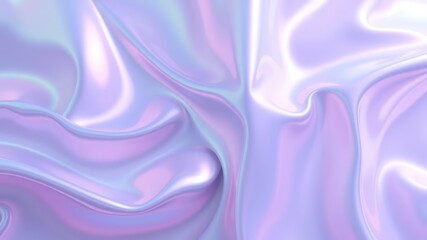 Obraz premium Abstract Iridescent Fabric Drapery with Soft Pastel Hues